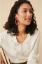 Des Petits Hauts V-neck Knitwear Beige Dames - Thumbnail 2