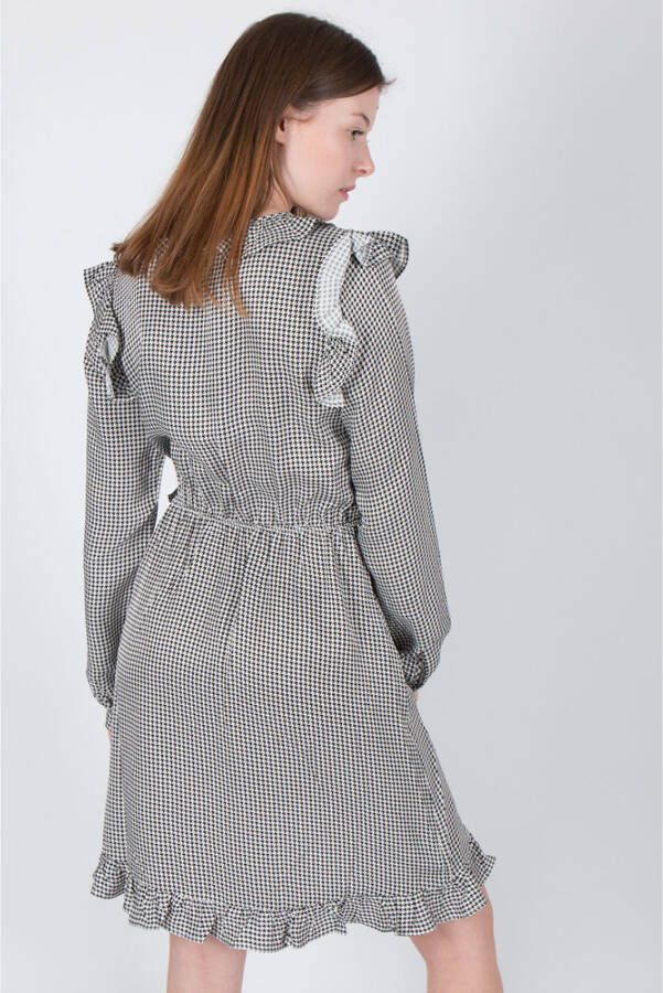 Designers Remix 14853 Jael ruches jurk Zwart Dames