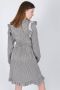 Designers Remix 14853 Jael ruches jurk Zwart Dames - Thumbnail 2