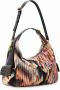 Desigual Zwarte Schoudertas met Verstelbare Band en Afneembare Crossbody Ritssluiting Multicolor Dames - Thumbnail 2