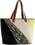 Desigual Bruine Katoenen Handtas met Schouderhengsels en Interne Pouch Multicolor Dames - Thumbnail 4