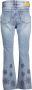 Desigual Blauwe Katoenen Jeans met Borduursel en Contrasterende Details Blauw Dames - Thumbnail 2