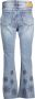 Desigual Blauwe Katoenen Jeans met Borduursel en Contrasterende Details Blauw Dames - Thumbnail 2