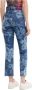Desigual Slim Fit Katoenen Jeans Dames Collectie Blue Dames - Thumbnail 3
