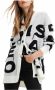 Desigual Witte Polyester Sweater met Contrasterende Details Wit Dames - Thumbnail 6