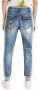 Desigual tapered fit jeans met tekst medium blue denim - Thumbnail 3