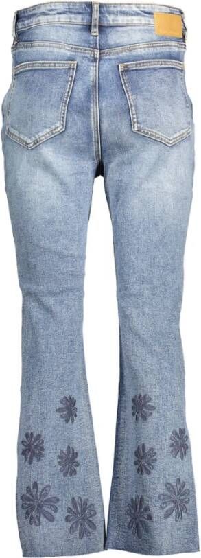 Desigual Flared Jeans Blauw Dames