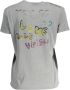 Desigual Grijze Katoenen Tops & T-Shirt Korte Mouwen Print Grijs Dames - Thumbnail 2