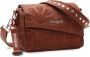 Desigual Middelgrote schoudertas met bloemenborduursel en meerdere compartimenten Brown Dames - Thumbnail 4