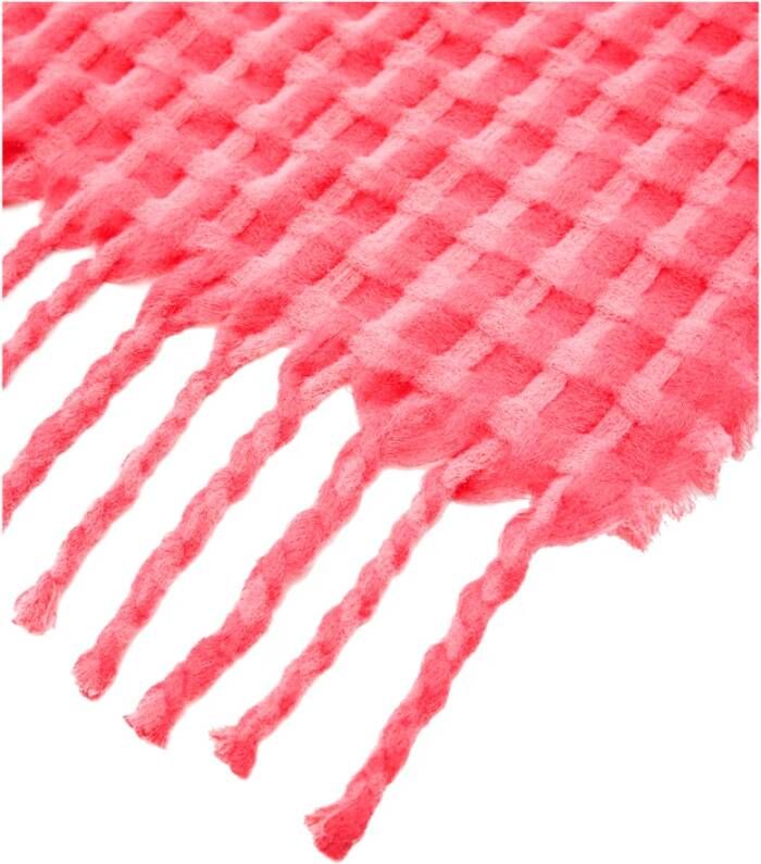 Desigual Kleurrijke Dikke Foulard Sjaals Rood Dames