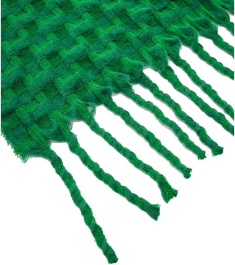 Desigual Kleurrijke Dikke Sjaal Groen Dames