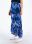 Desigual Lange Zwierige Rok Blue Dames - Thumbnail 2