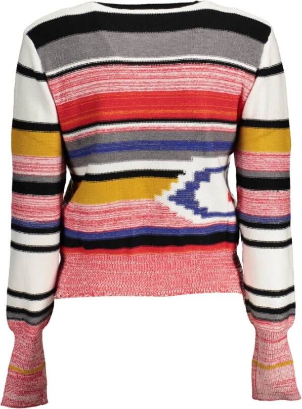 Desigual Red Polyester Sweater Rood Dames