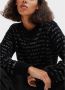 Desigual Zwarte Polyester Trui met Contrasterende Details Black Dames - Thumbnail 5