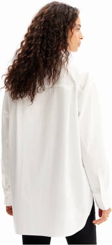 Desigual Rose Lacroix Langarm Shirt White Dames