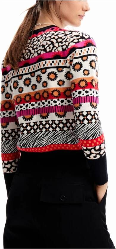 Desigual Round-neck Knitwear Meerkleurig Dames