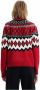 Desigual Rode Polyester Trui met Contrasterende Details Multicolor Dames - Thumbnail 5