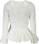 Desigual Witte damesblouse met lange mouwen White Dames - Thumbnail 3