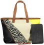 Desigual Bruine Katoenen Handtas met Schouderhengsels en Interne Pouch Multicolor Dames - Thumbnail 3