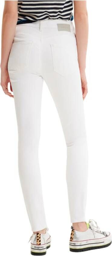 Desigual Skinny Jeans Wit Dames