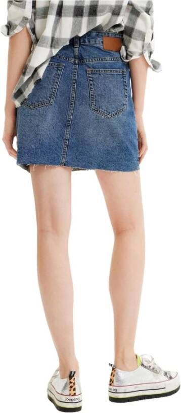 Desigual Skirt Blauw Dames