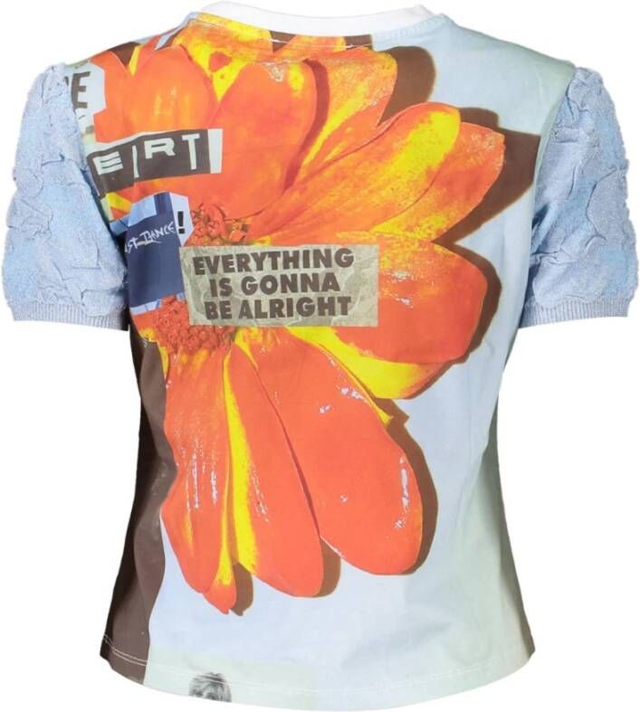 Desigual T-Shirt Blauw Dames