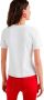 Desigual Witte Bedrukte T-shirt voor Dames White Dames - Thumbnail 2