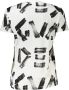 Desigual Bedrukt T-shirt met ronde hals voor dames White Dames - Thumbnail 5