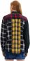 Desigual Lange mouwen shirt Italiaanse kraag contrastdetails Multicolor Dames - Thumbnail 4