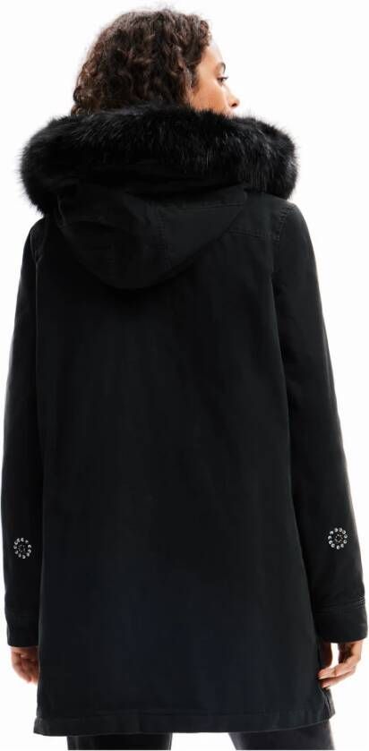 Desigual Winter Jackets Zwart Dames