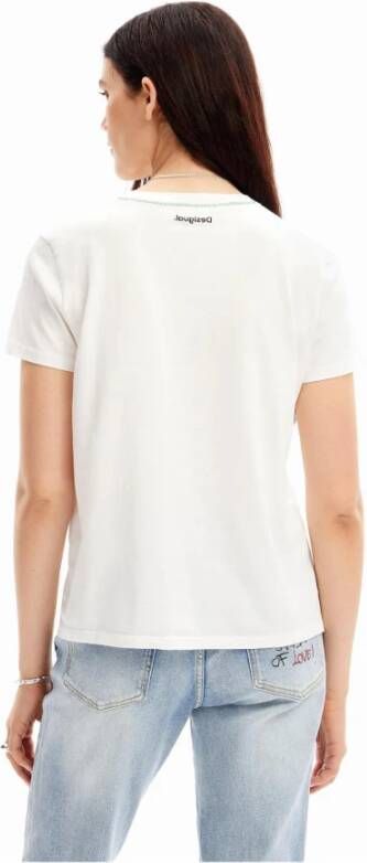 Desigual Witte Dames T-shirt Wit Dames