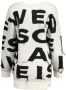 Desigual Witte Polyester Sweater met Contrasterende Details Wit Dames - Thumbnail 4