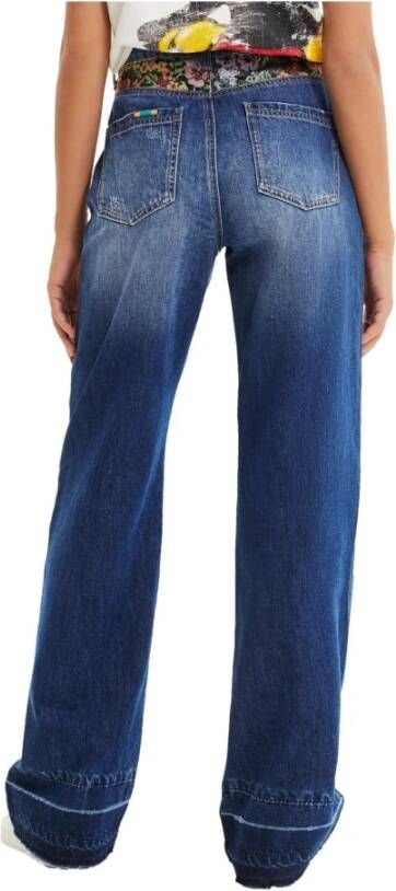 Desigual Women's Jeans Blauw Dames