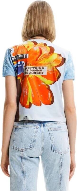 Desigual Women's T-shirt Meerkleurig Dames