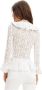 Desigual Witte damesblouse met lange mouwen White Dames - Thumbnail 5