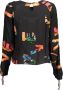 Desigual Elegant Zwart Shirt met Gerimpelde Mouwen Multicolor Dames - Thumbnail 7