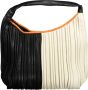 Desigual Zwarte Polyurethaan Schoudertas met Contrasterende Details Zwart Dames - Thumbnail 2