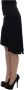 D.Exterior Black Blue Cotton Stretch Straight Skirt Zwart - Thumbnail 4