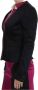 D.Exterior Black Pink Stretch Blazerjas Jacket Zwart Dames - Thumbnail 2