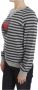 Exte Gestreepte Crew-Neck Pullover met Logodetails Multicolor Dames - Thumbnail 2