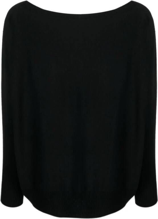D.Exterior Round-neck Knitwear Zwart Dames
