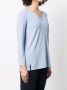 D.Exterior V-hals trui Blauw Dames - Thumbnail 2