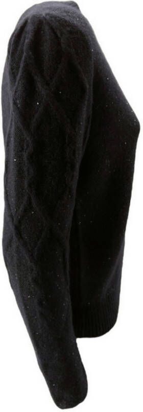 D.Exterior V-hals gebreide kleding Zwart Dames