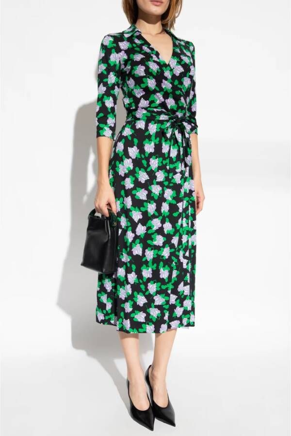 Diane Von Furstenberg Abigail zijden jurk Green Dames
