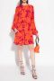 Diane Von Furstenberg Sydney Mini Jurk Orange Dames - Thumbnail 2