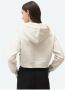 Dickies Witte crop hoodie met logo patch voor dames Beige Dames - Thumbnail 4