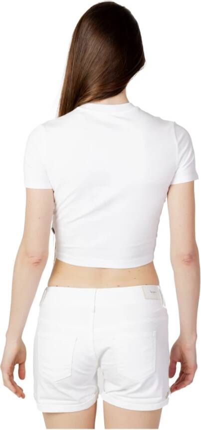 Dickies Short Sleeve Shirts Wit Dames