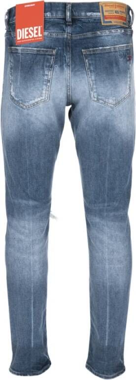 Diesel Stijlvolle Slim-Fit Jeans met Hak en Zoolhoogte Blauw Heren