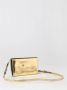 Diesel Wallet purse in metallic leather Yellow Dames - Thumbnail 2
