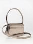 Diesel Bronzen Metallic Schoudertas voor Vrouwen Bruin Dames - Thumbnail 3